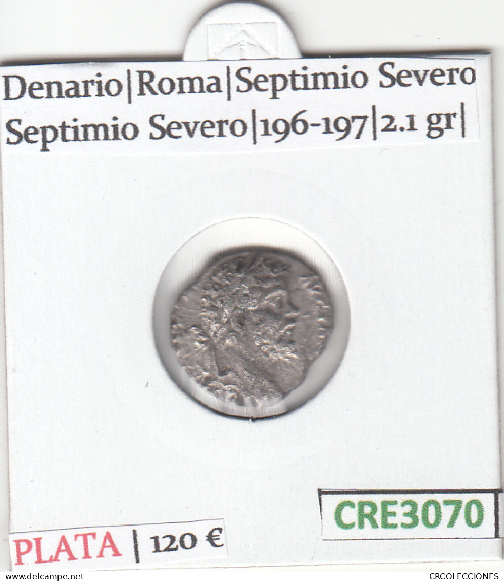 CRE3070 MONEDA ROMANA DENARIO VER DESCRIPCION EN FOTO - Sonstige & Ohne Zuordnung