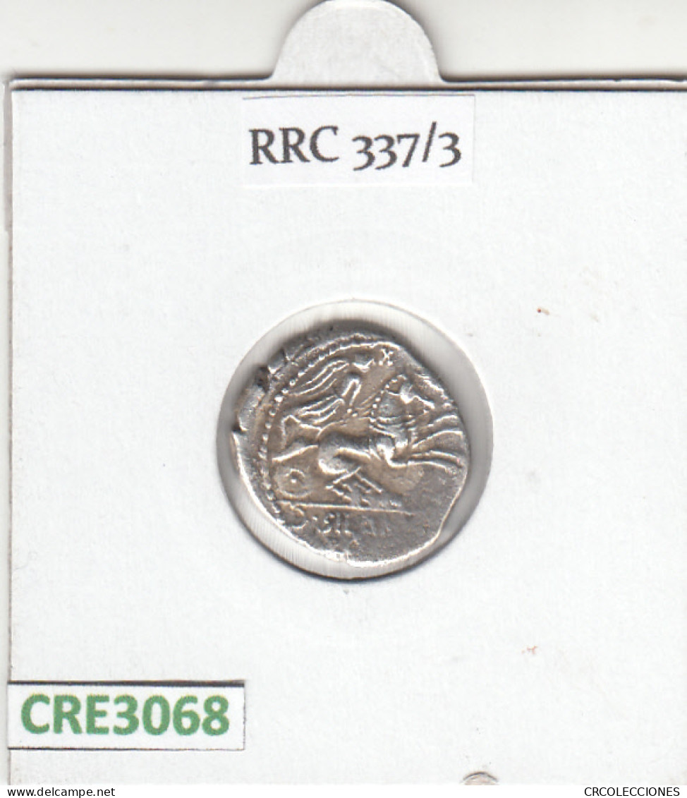 CRE3068 MONEDA ROMANA DENARIO VER DESCRIPCION EN FOTO - Republiek (280 BC Tot 27 BC)