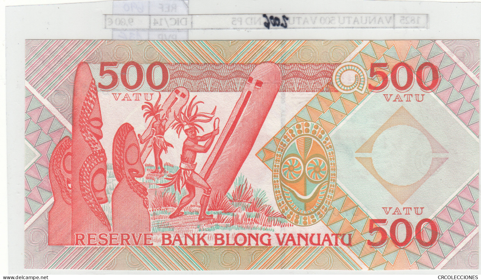 BILLETE VANUATU 500 VATU 2006 P-5b SIN CIRCULAR - Altri – Oceania