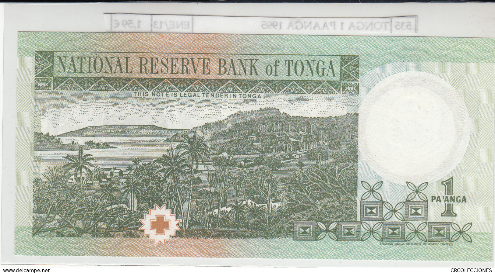 BILLETE TONGA 1 PAANGA 1995 P-31d SIN CIRCULAR - Autres - Océanie