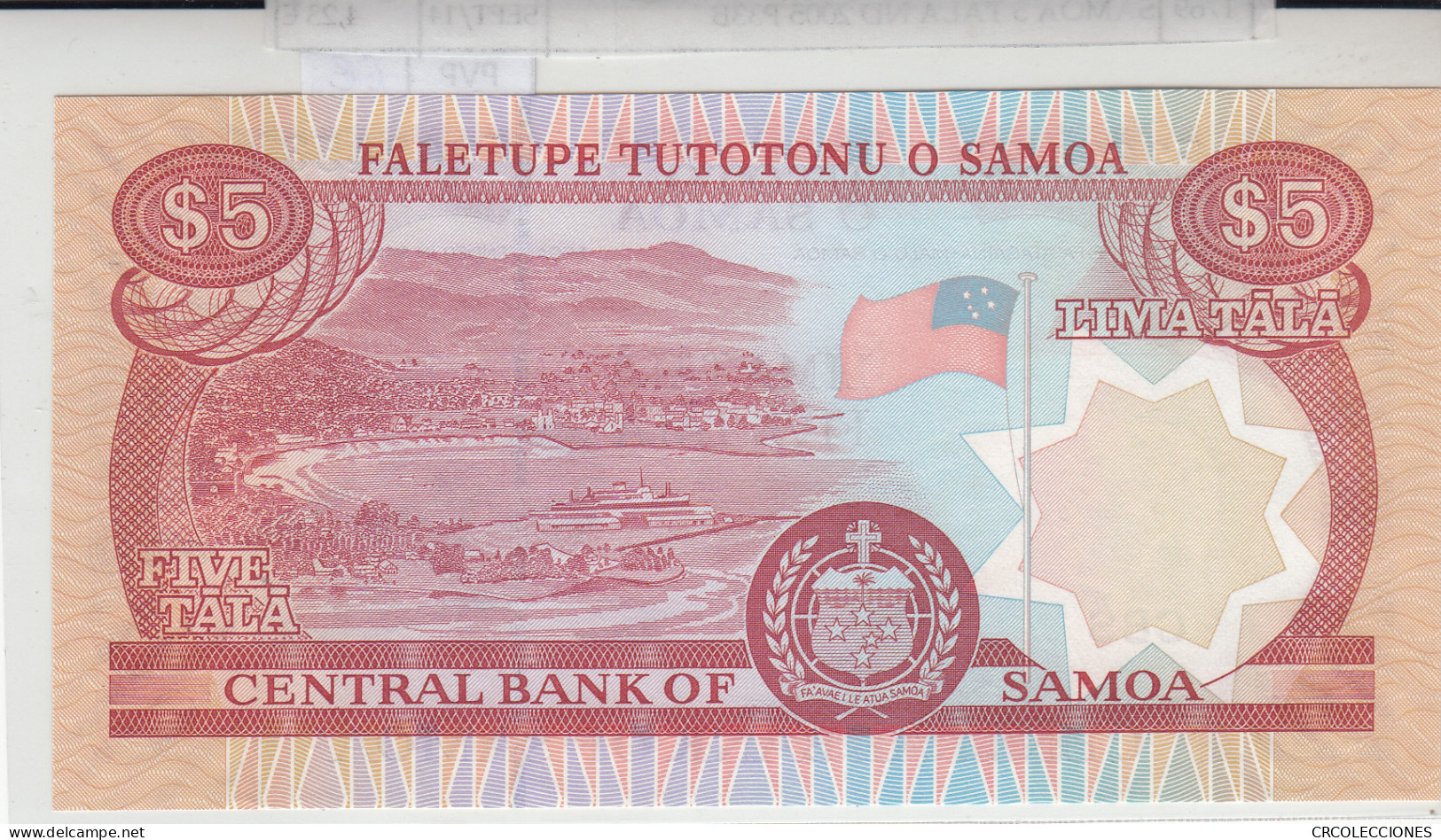 BILLETE SAMOA 5 TALA 2005 P-33b SIN CIRCULAR - Andere - Oceanië