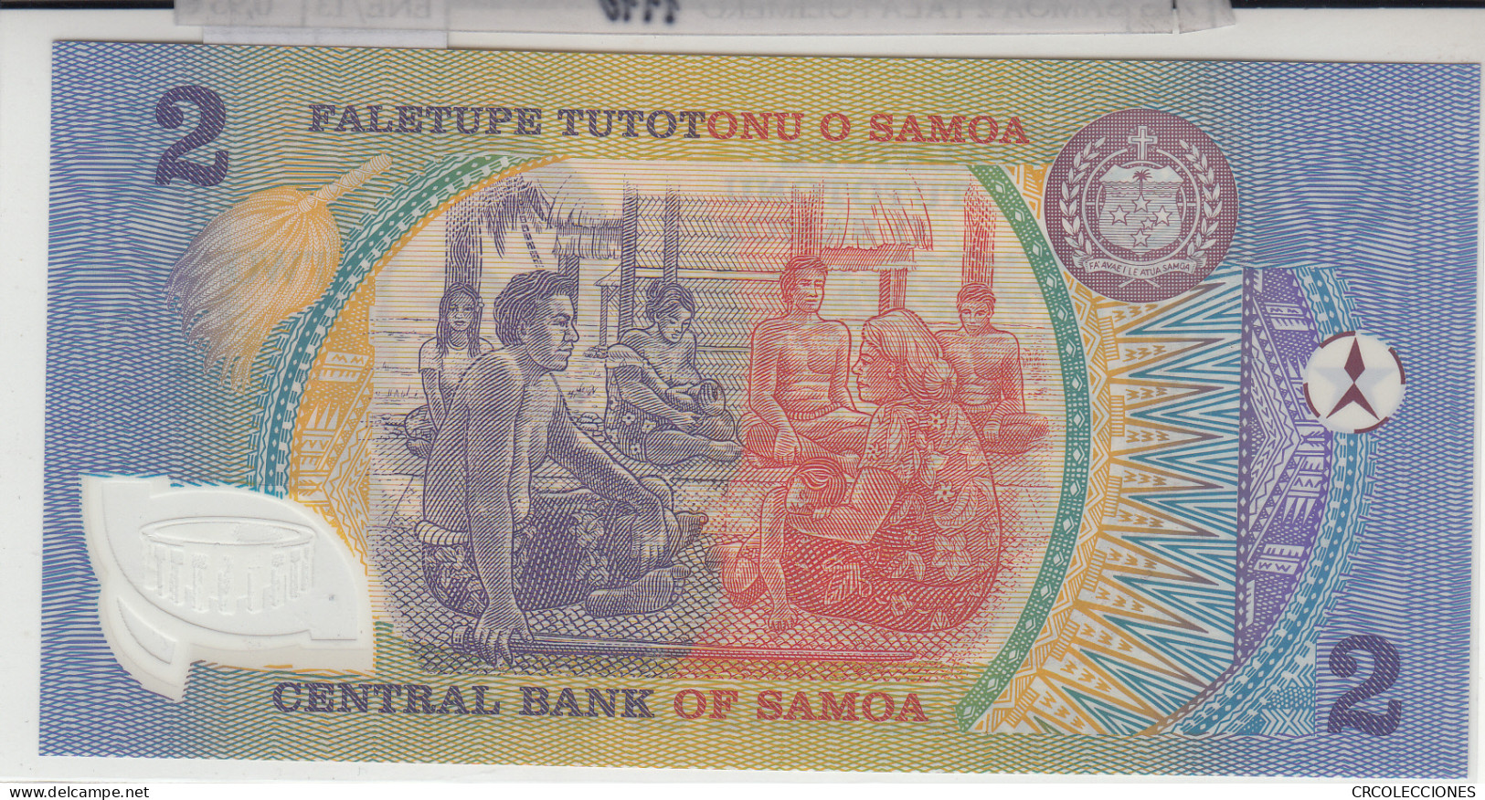 BILLETE SAMOA 2 TALA 1990 POLIMERO P-31e SIN CIRCULAR - Otros – Oceanía