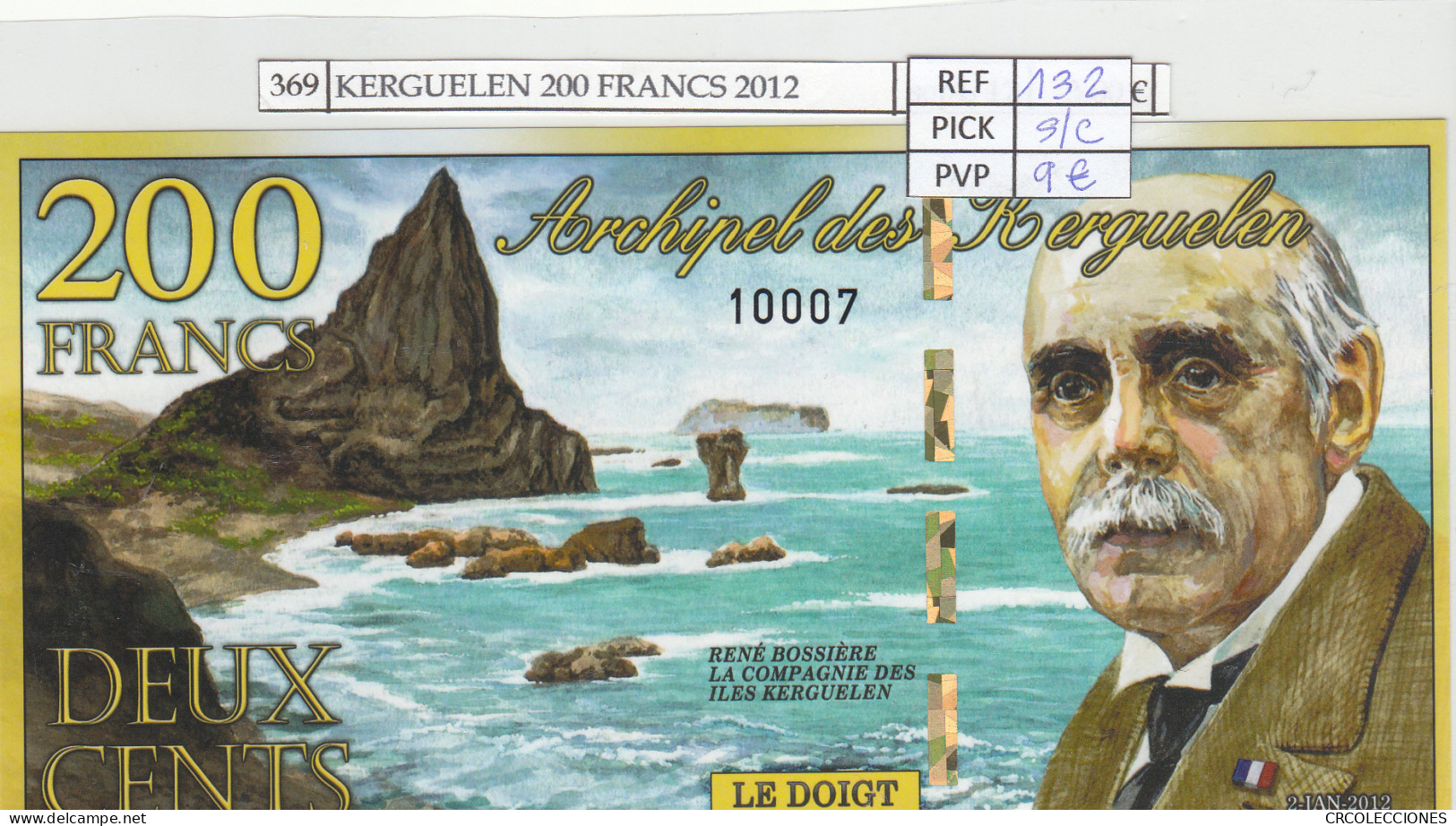 BILLETE KERGUELEN 200 FRANCS 2012 POLIMERO KRG-02b SIN CIRCULAR - Andere - Oceanië