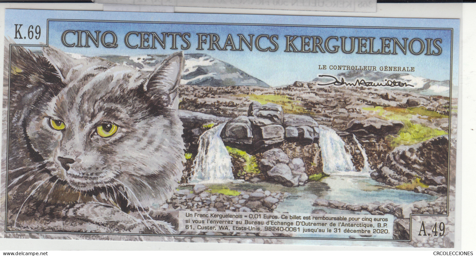 BILLETE KERGUELEN 500 FRANCS 2011 POLIMERO KRG-03 SIN CIRCULAR - Otros – Oceanía