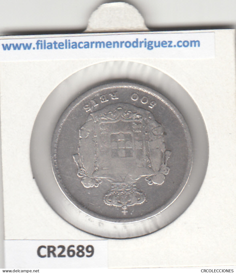 CR2689 MONEDA PORTUGAL 500 REIS 1858 MBC- - Autres – Europe