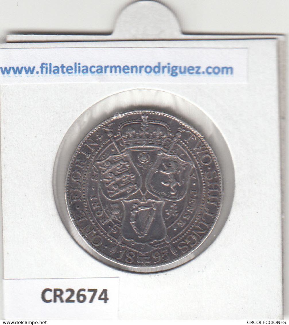 CR2674 MONEDA GRAN BRETAÑA 1 FLORIN 1895 MBC - Otros – Europa