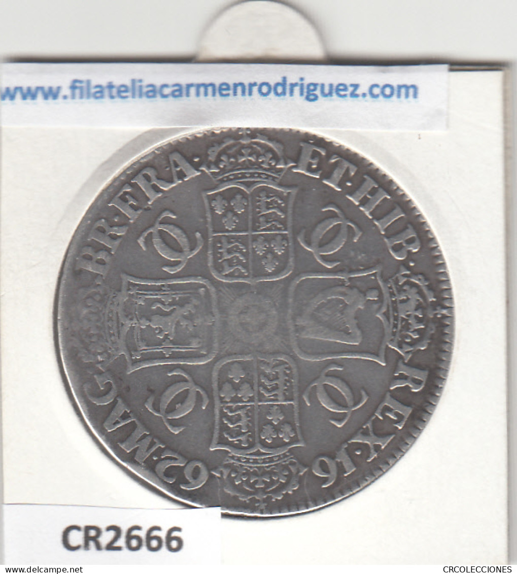 CR2666 MONEDA INGLATERRA 1 CORONA 1662 MBC - Altri – Europa