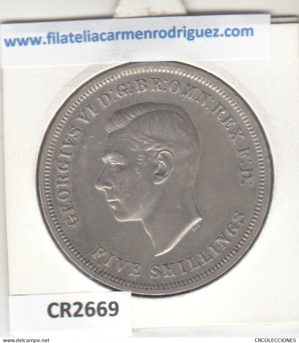 CR2669 MONEDA GRAN BRETAÑA 5 CHELINES 1951 CUPRO NIQUEL EBC - Autres – Europe