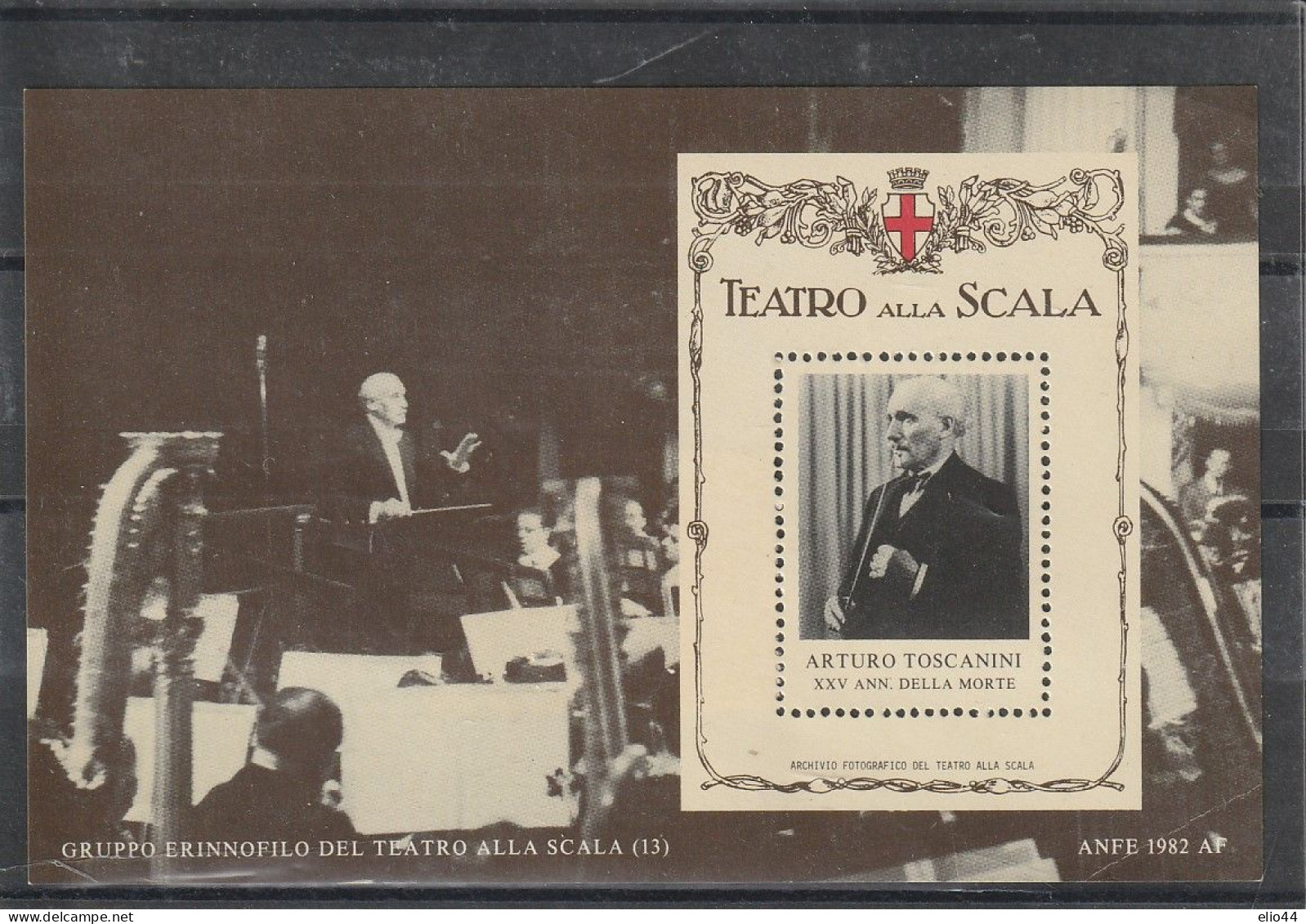 Francobolli - Erinnofilia - Teatro Alla Scala - Arturo Toscanini  - XXV Anniversario Della Morte - - Erinnophilie