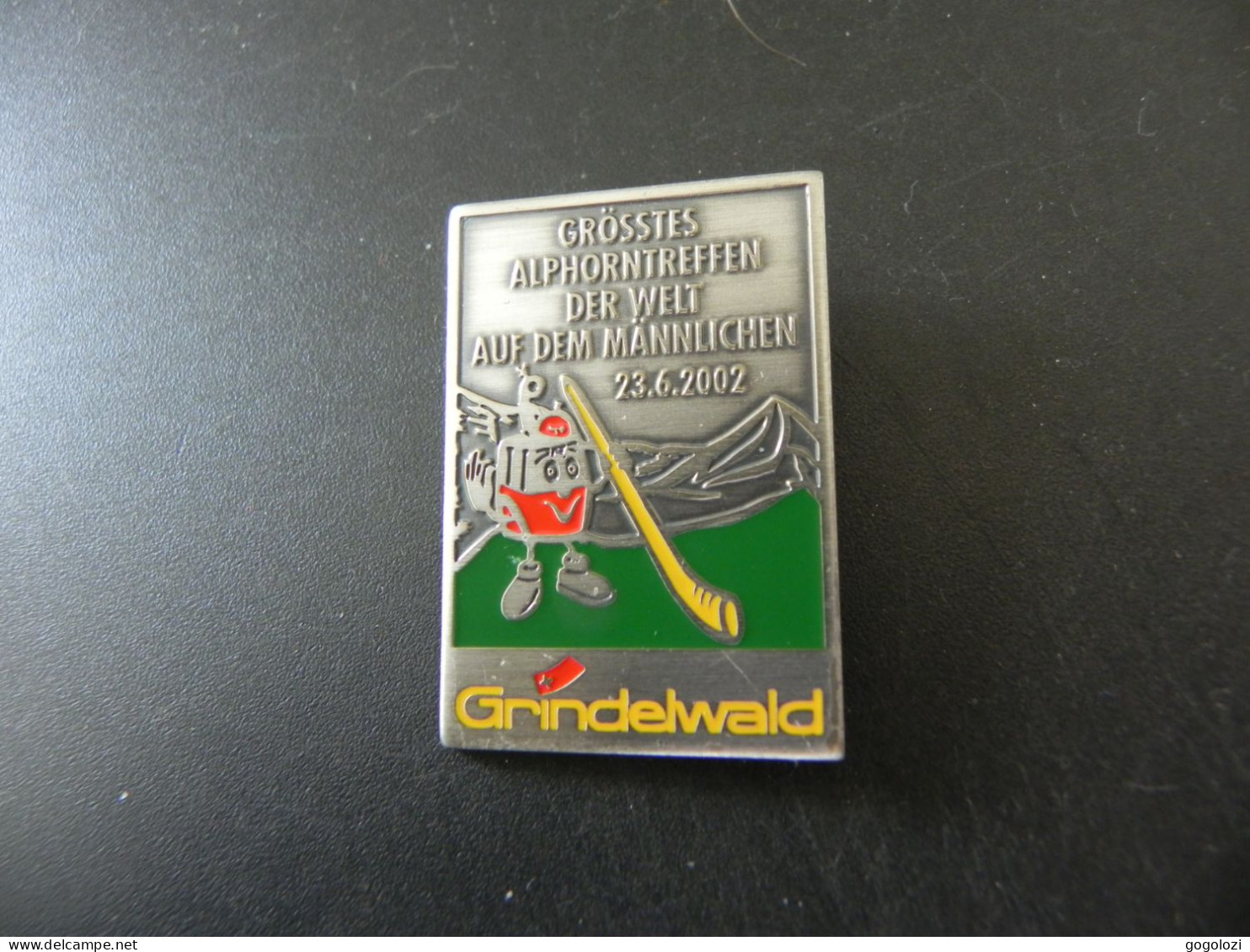 Old Badge Schweiz Suisse Svizzera Switzerland - Alphorntreffen Grindelwald 2002 - Zonder Classificatie