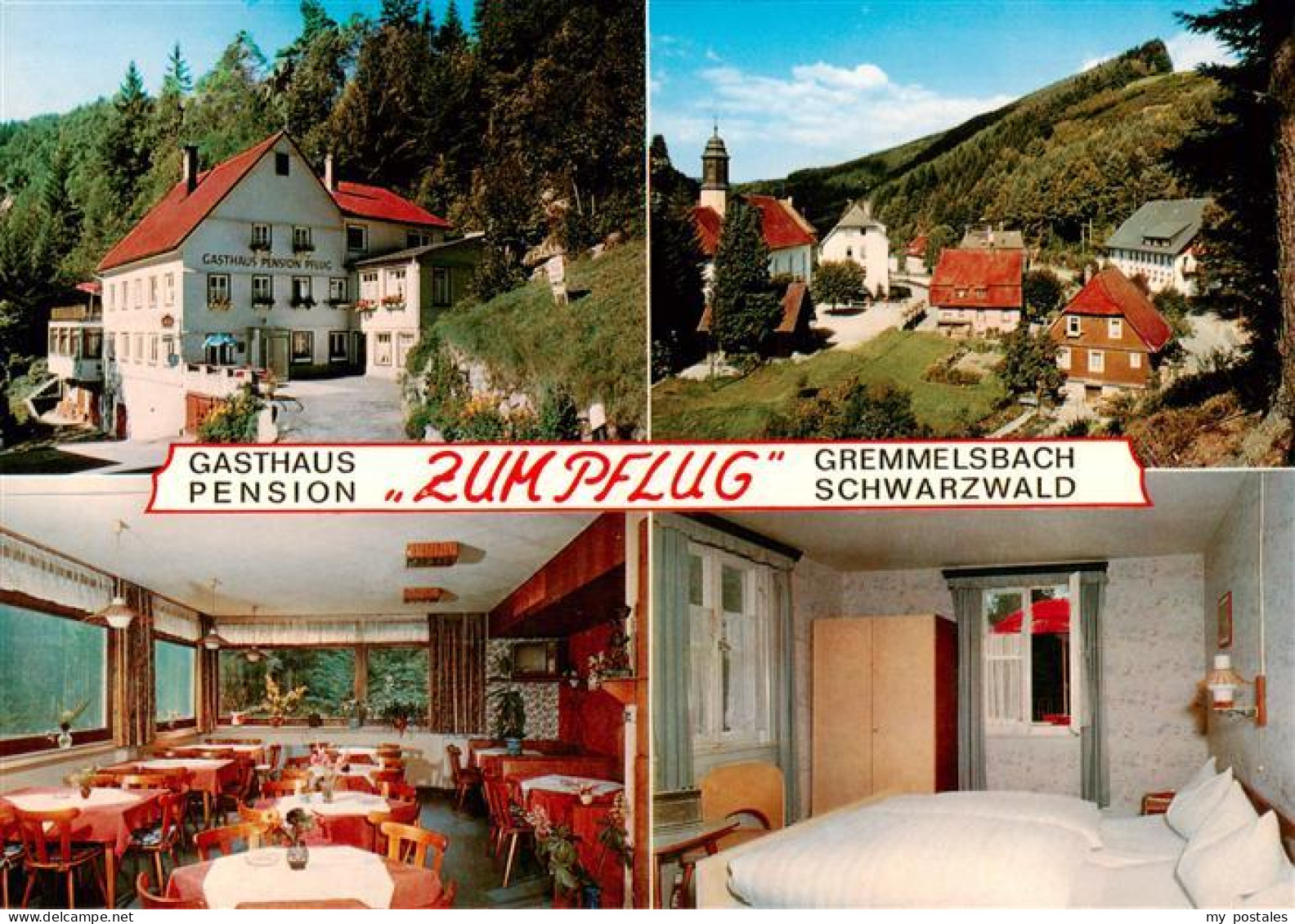 73896452 Gremmelsbach Triberg Gasthaus Pension Zum Pflug Gaststube Zimmer Panora - Triberg