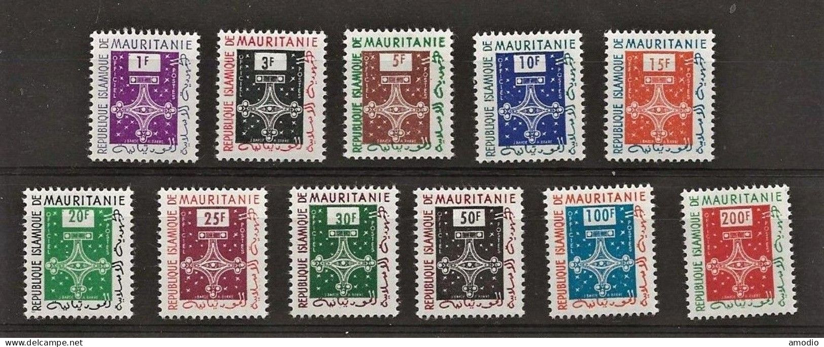 Mali Timbres Services 1961 YT 1/11 N** MNH - Mauretanien (1960-...)