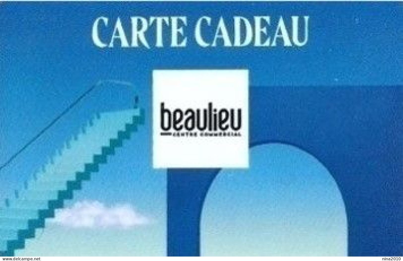 Carte Cadeau - Beaulieu - Voir Description -  GIFT CARD /GESCHENKKARTE - Tarjetas De Regalo