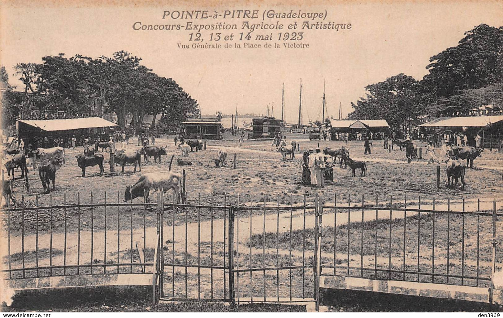 GUADELOUPE - Pointe-à-Pitre - Concours-Exposition Agricole Et Artistique 12-13 Et 14 Mai 1923 - Vue Générale De La Place - Pointe A Pitre