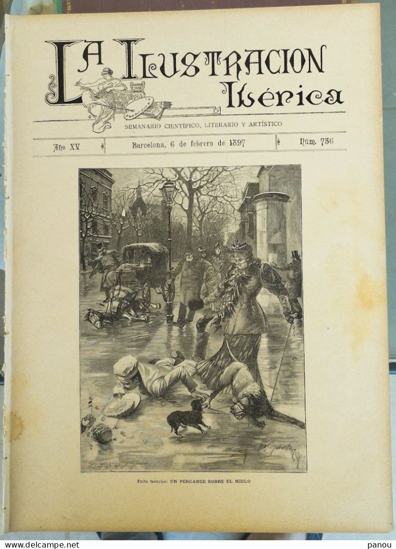 LA ILUSTRACION IBERICA 736 / 6-2-1897 MILAN MILANO. RAJA DE MARVAR (MARWAR INDIA IRAN)? - Non Classés