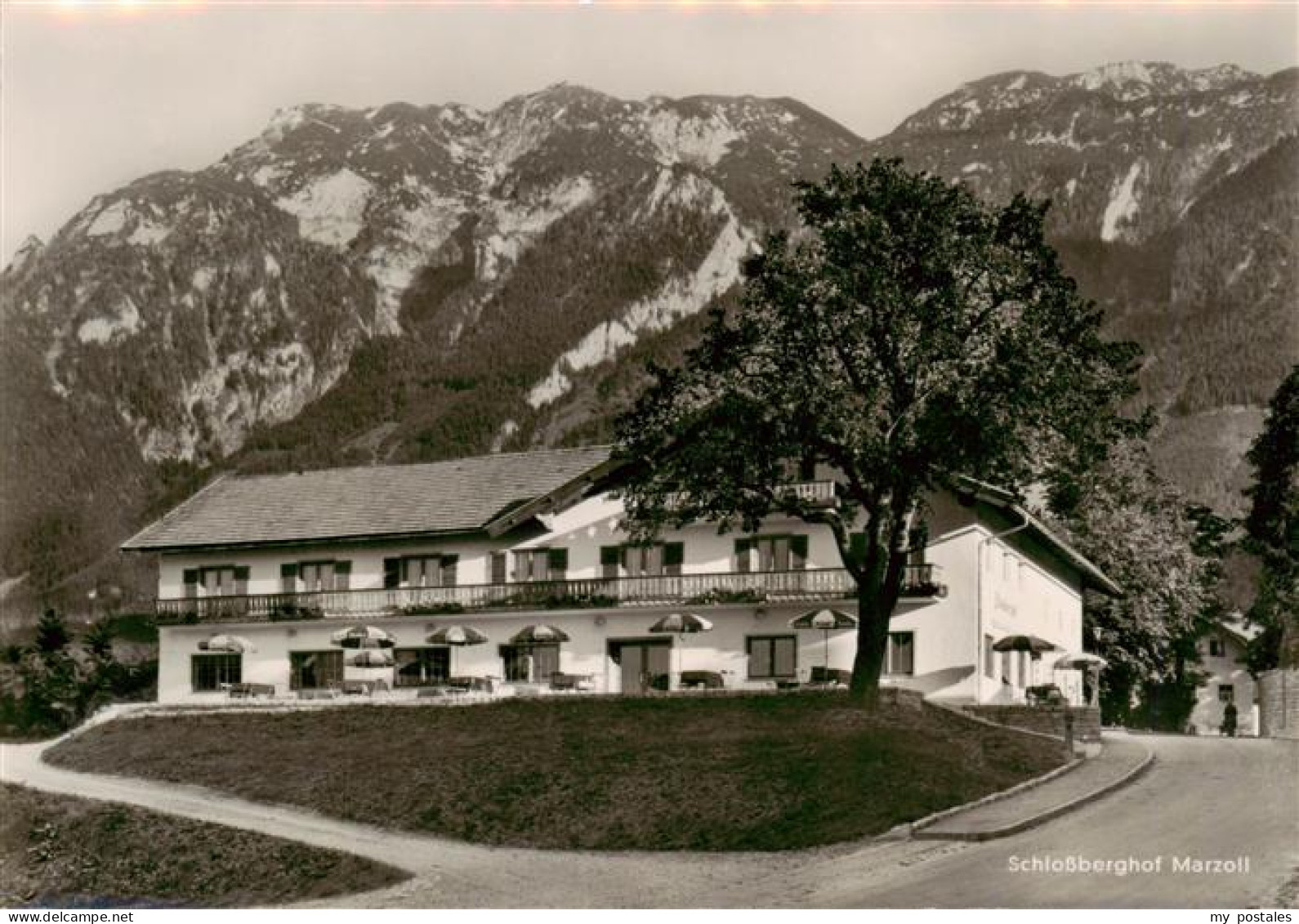 73896426 Marzoll Gasthaus Cafe Pension Schlossberghof Mit Untersberg Marzoll - Bad Reichenhall