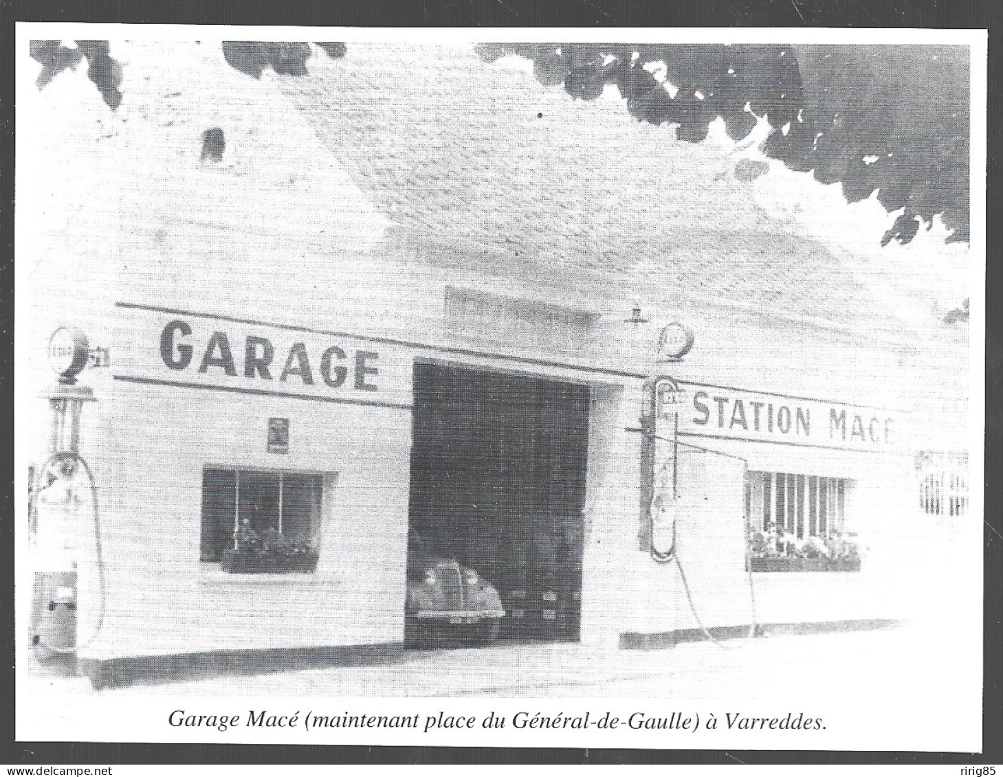 1996  --  GARAGE ET STATION SERVICE MACE A VARREDDES . 4A996 - Ohne Zuordnung