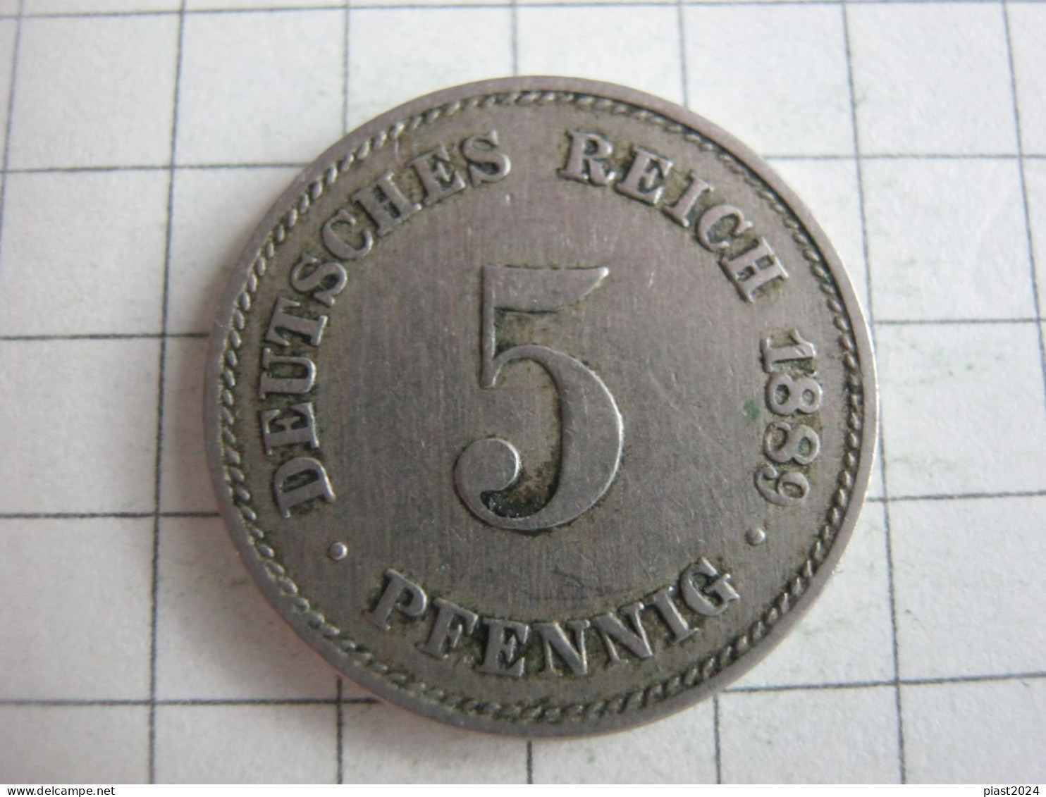 Germany 5 Pfennig 1889 D - 5 Pfennig