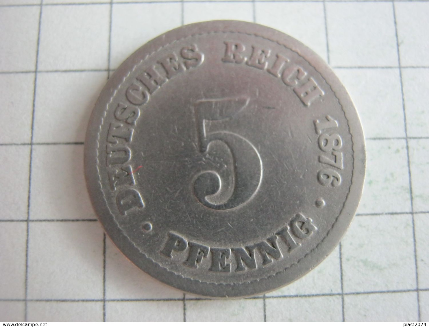 Germany 5 Pfennig 1876 B - 5 Pfennig