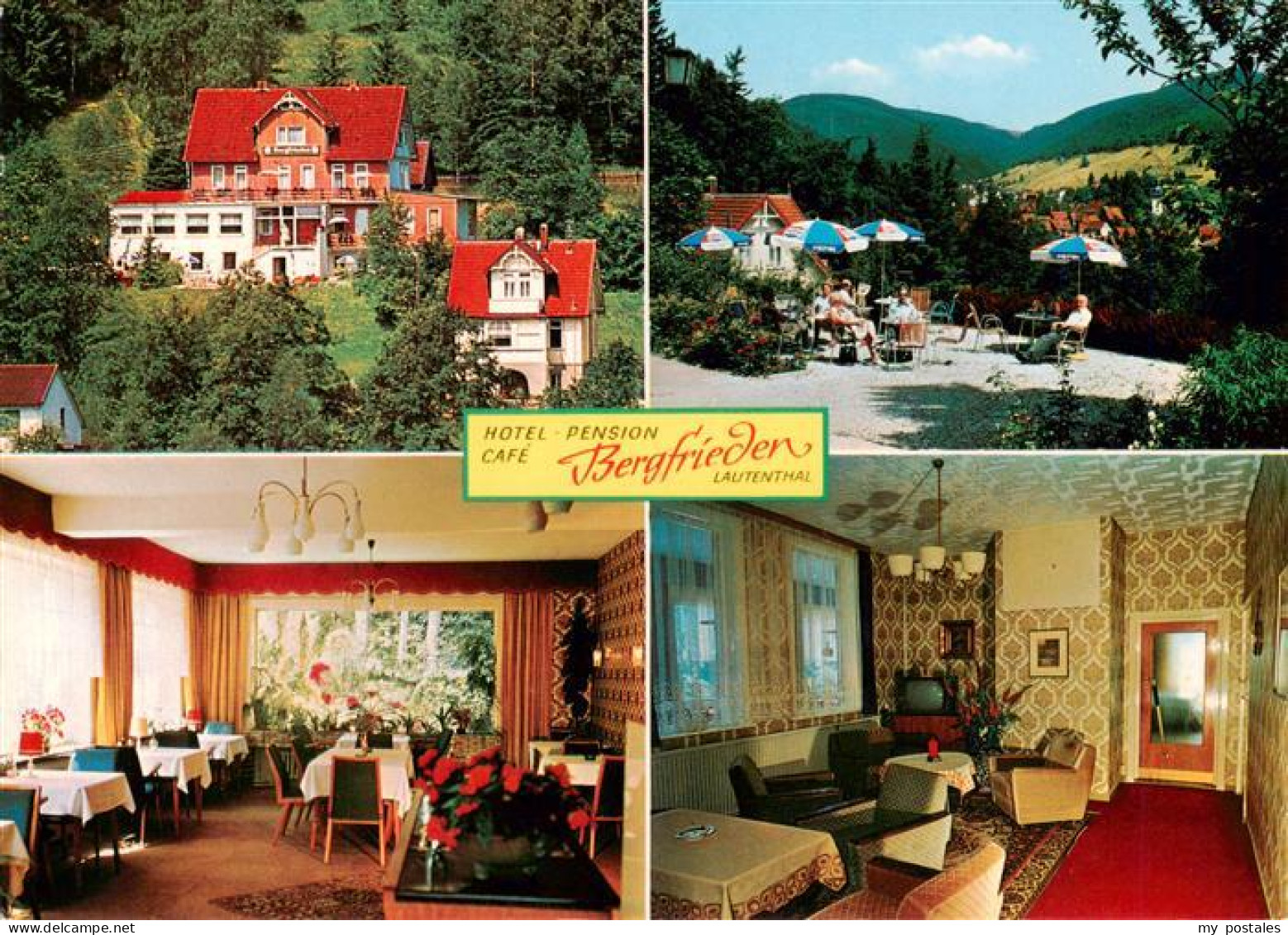 73896313 Langelsheim Hotel Pension Cafe Bergfrieden Restaurant Terrasse Langelsh - Langelsheim