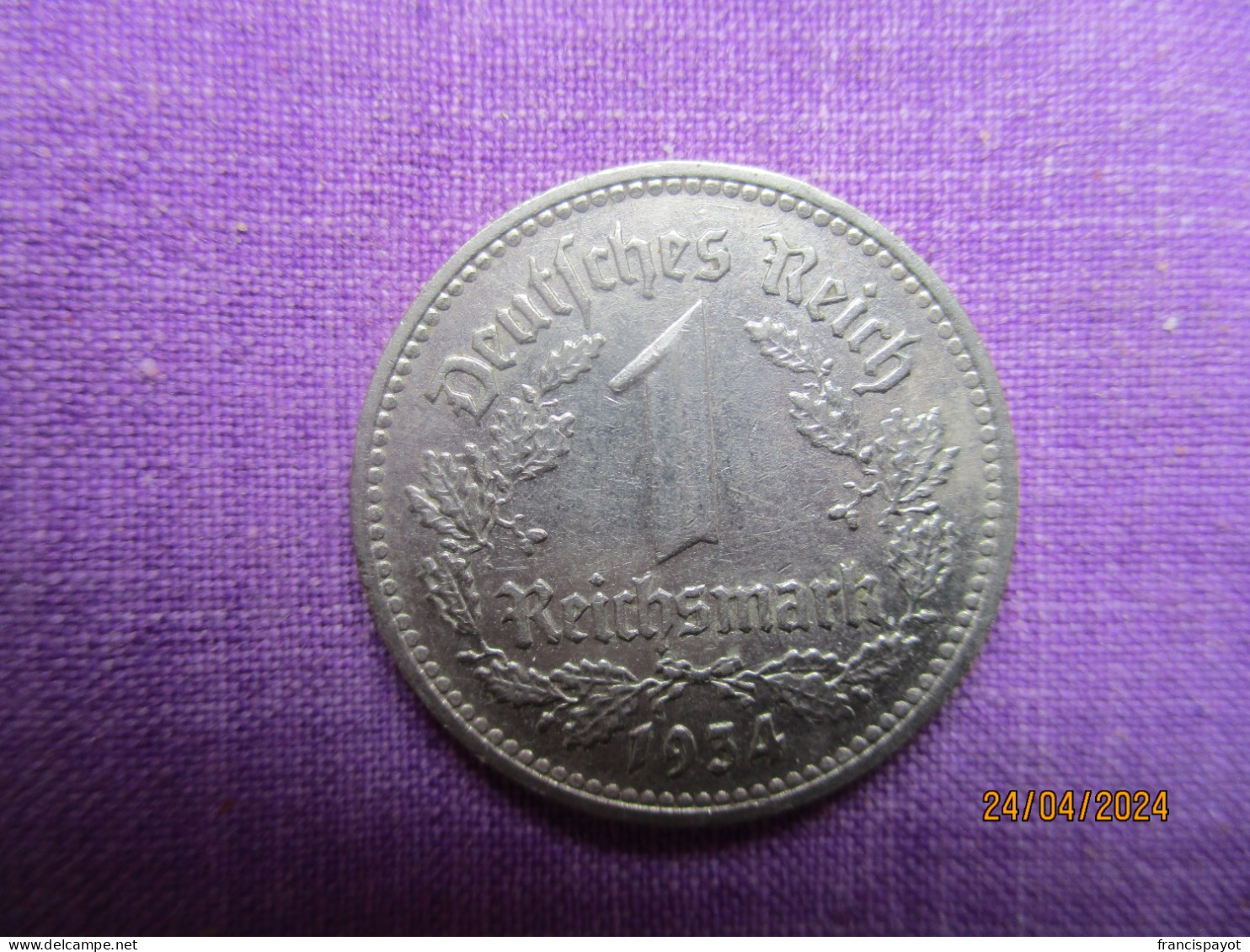 1 Reichmark 1934 D - 1 Reichsmark