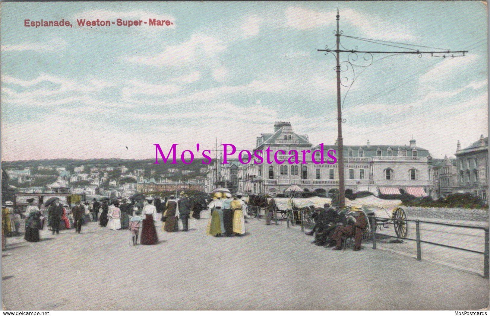 Somerset Postcard - Weston Super Mare Esplanade   DZ197 - Weston-Super-Mare