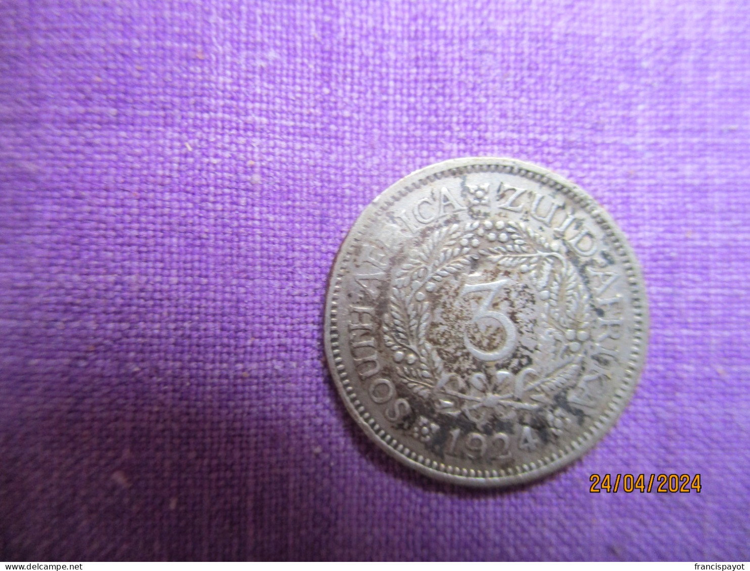 South Africa: 3 Pence 1924 - Sudáfrica