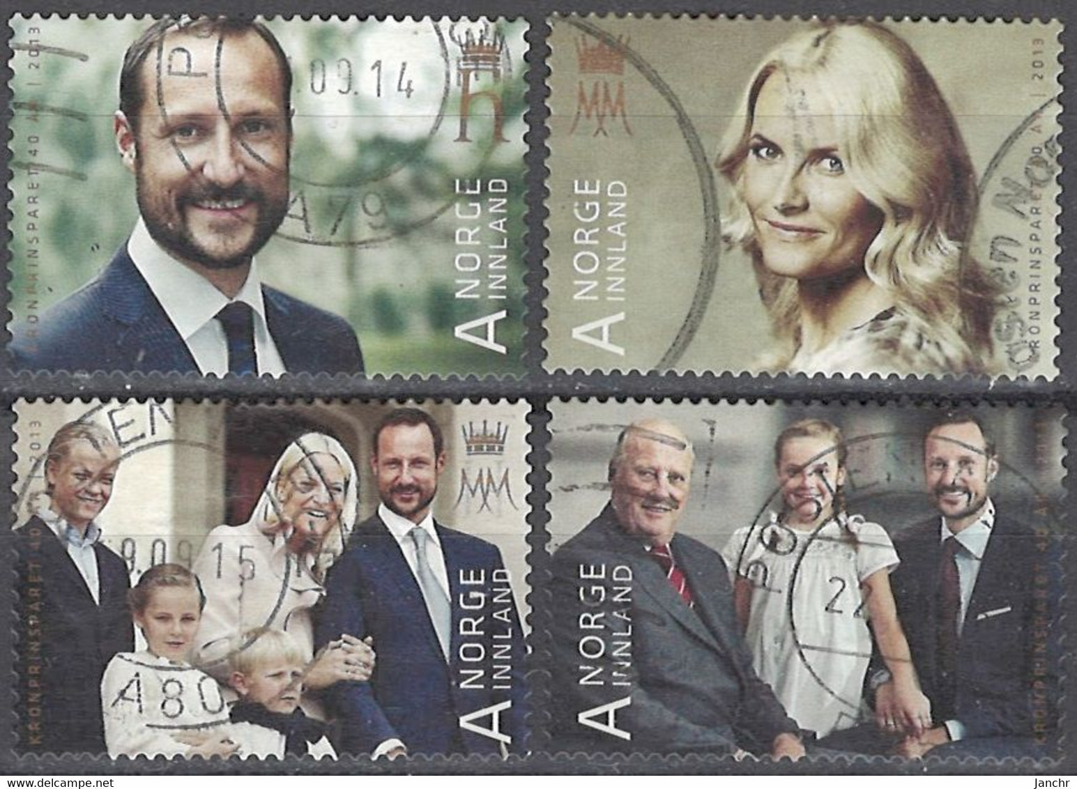 Norwegen Norway 2013. Mi.Nr. 1819-1822, Used O - Used Stamps