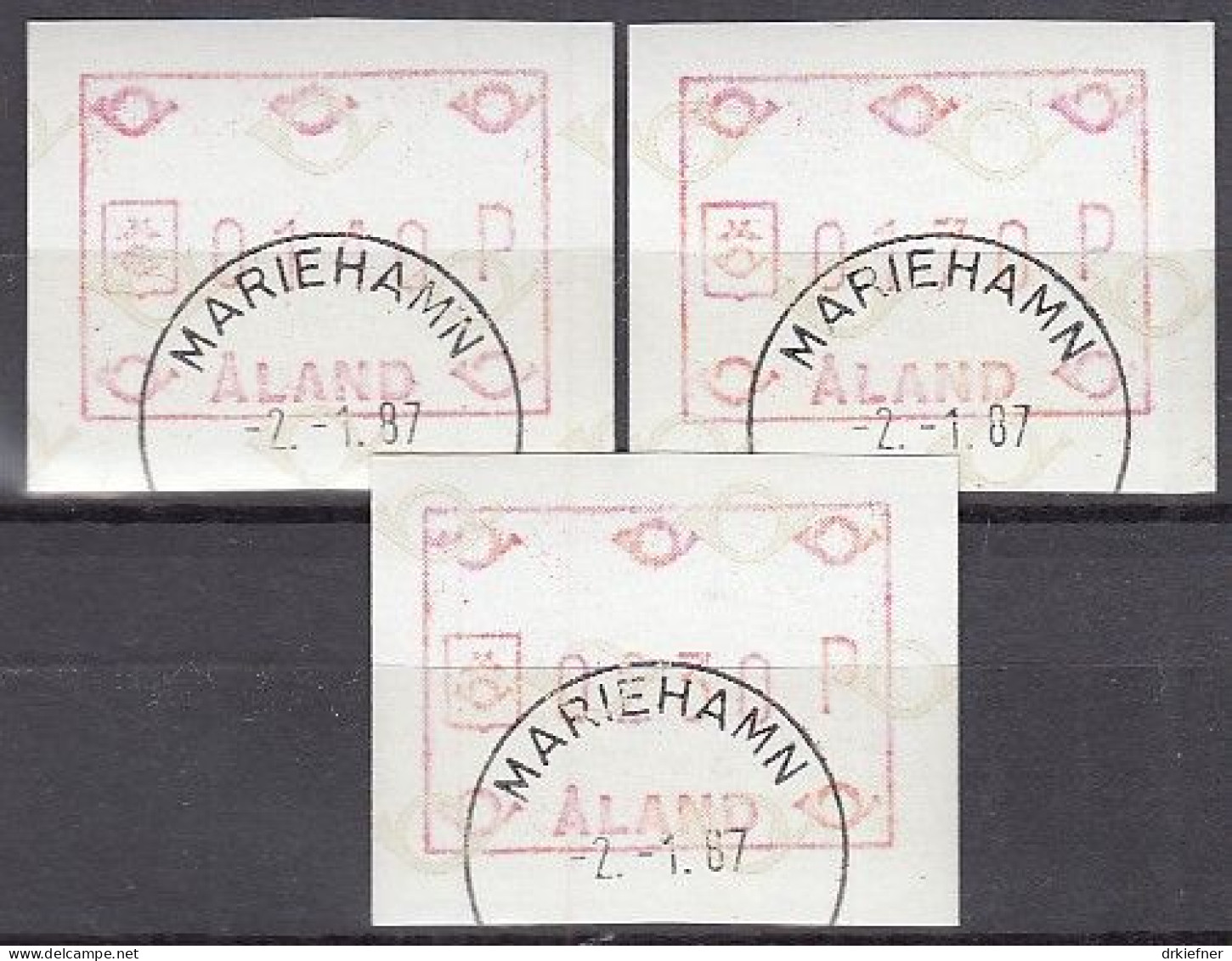 ALAND  Automatenmarke ATM 1 S4, Gestempelt, 1987 - Aland