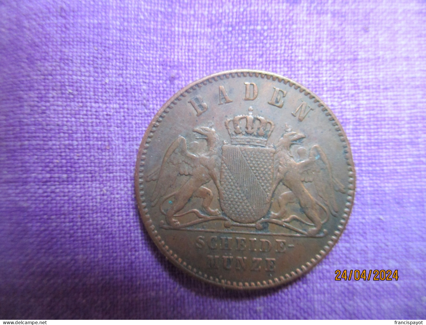 Germany: Baden 1 Kreuzer 1869 - Monedas Pequeñas & Otras Subdivisiones