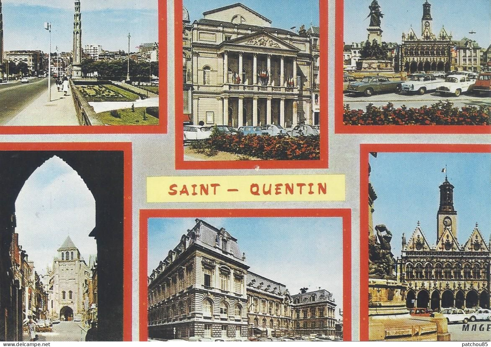 CPM  France Haut De France   02  Aisne  Saint Quentin  Vue Multiple 6 Vues - Saint Quentin