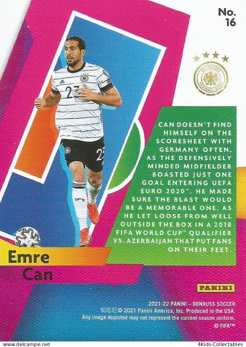 Soccer 2021-22 Panini Donruss POWER In The BOX #16 Emre Can - Trading-Karten