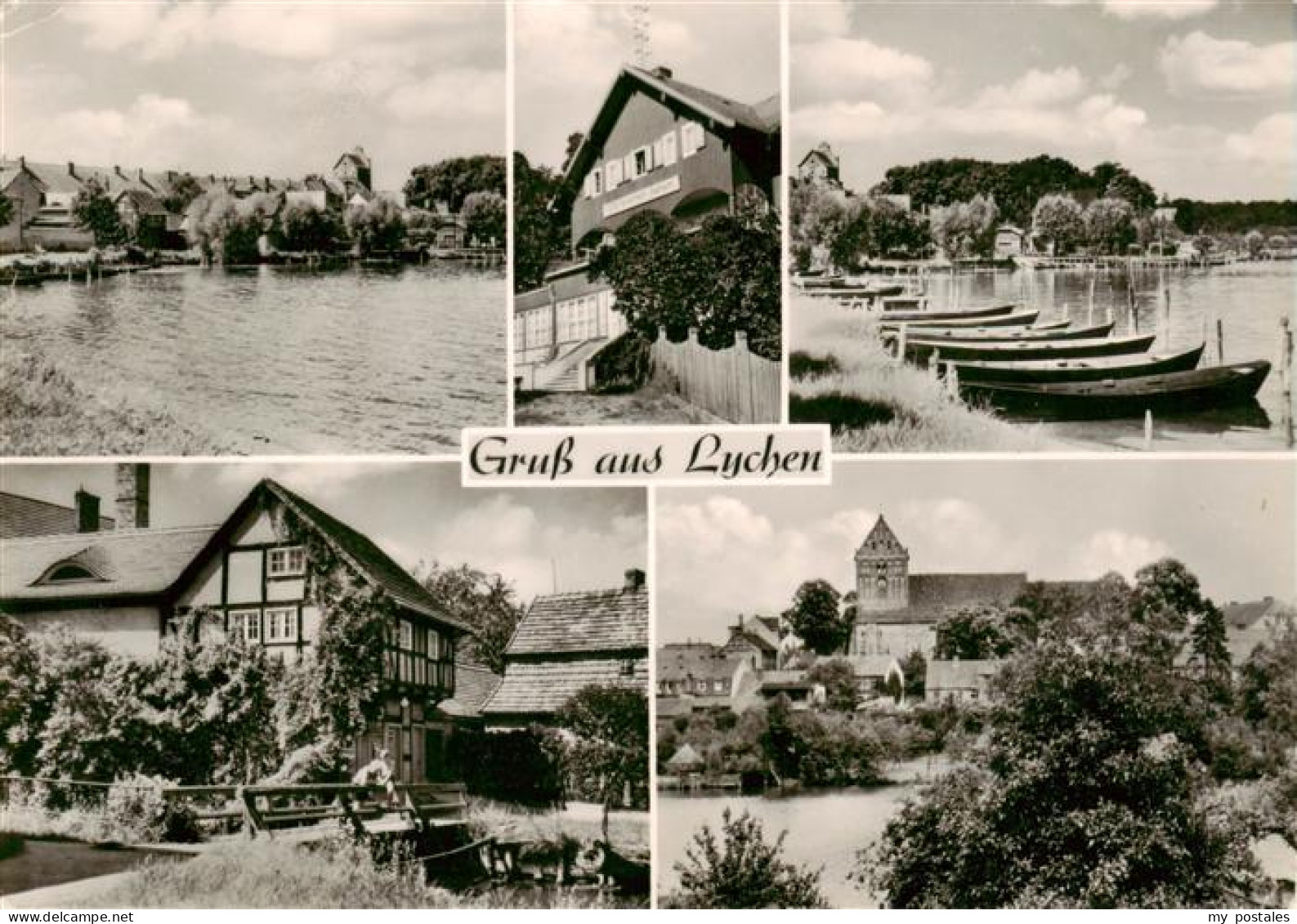 73895911 Lychen Seepartie Bootsliegeplatz Gasthaus  Lychen - Lychen