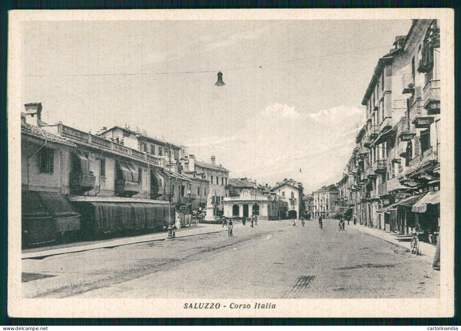 Cuneo Saluzzo Corso Italia FG Cartolina MZ1683 - Cuneo