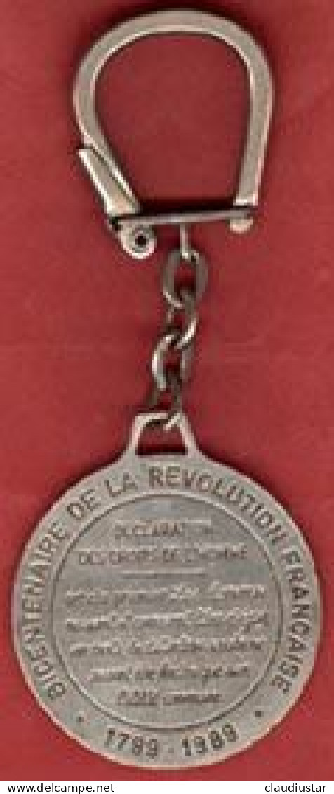 ** PORTE - CLES  BICENTENAIRE  REVOLUTION  1789 - 1989 ** - Portachiavi