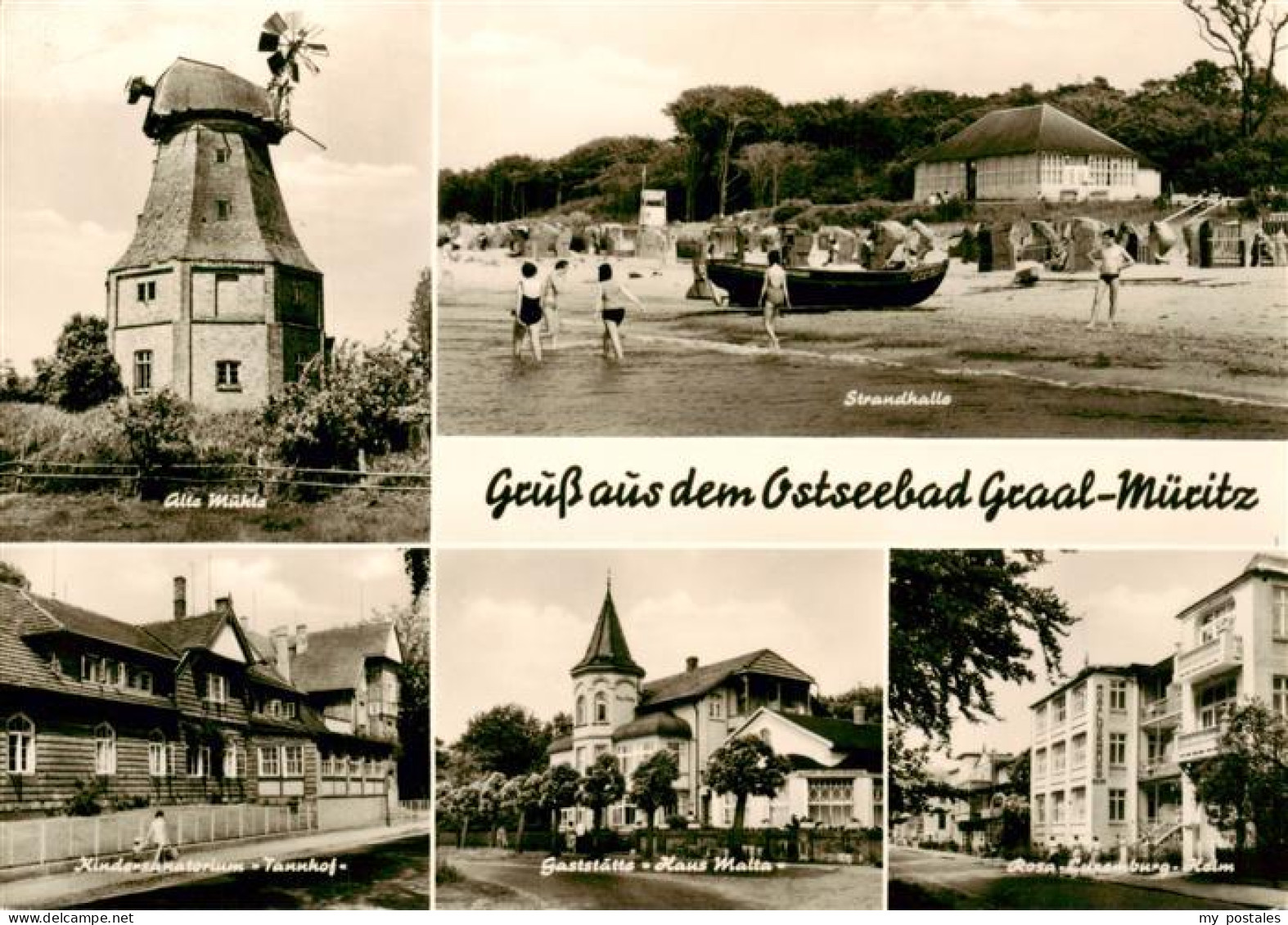 73895837 Graal-Mueritz Ostseebad Alte Muehle Strandhalle Kindersanatorium Gastst - Graal-Müritz