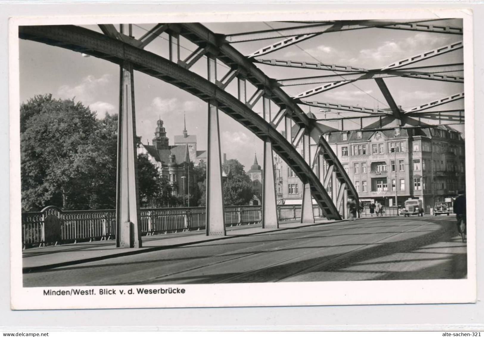 AK 1953 Neue Weserbrücke Nach Stadt Minden - Minden