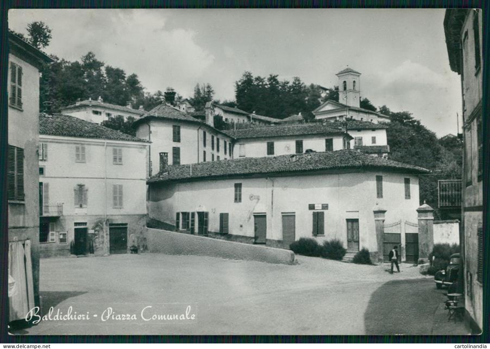 Asti Baldichieri Piazza Comunale FORO Foto FG Cartolina MZ1858 - Asti