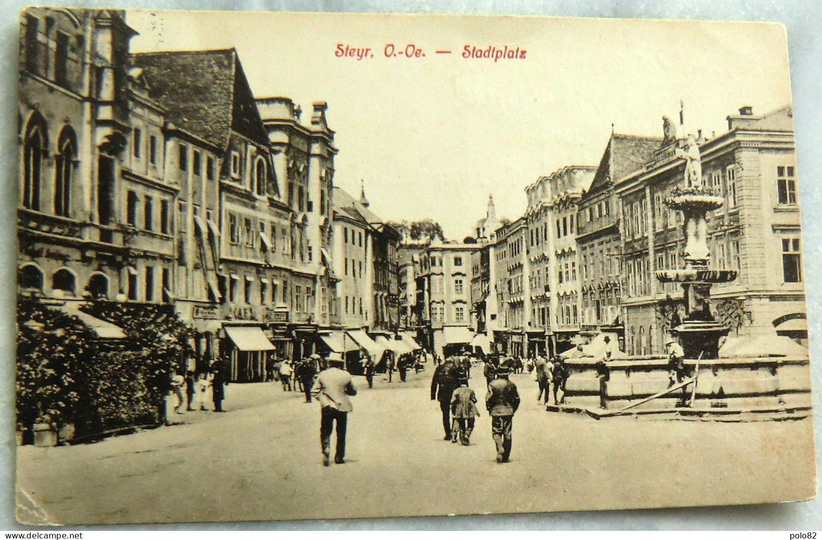 Alte Ansichtskarte, Steyr O.Oe. - Stadtplatz 1933 - Steyr