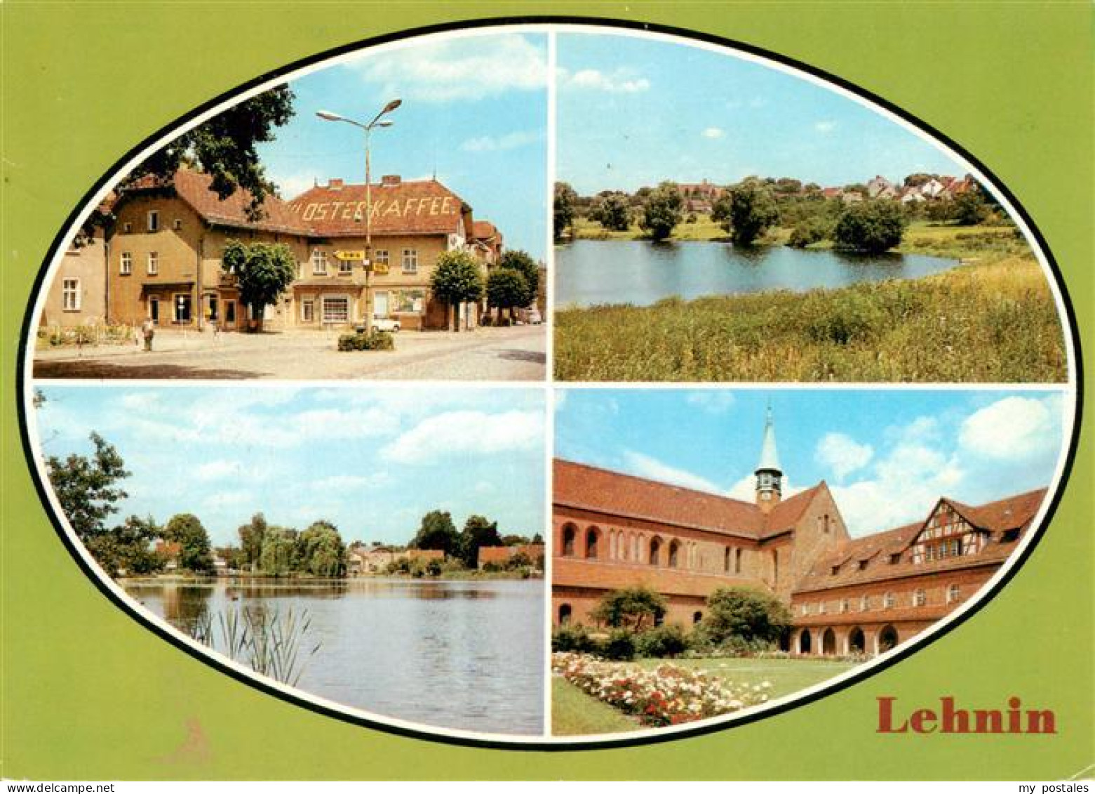 73895801 Lehnin Otto Nuschke Platz Ortsansicht Muehlenteich Kloster Lehnin - Lehnin