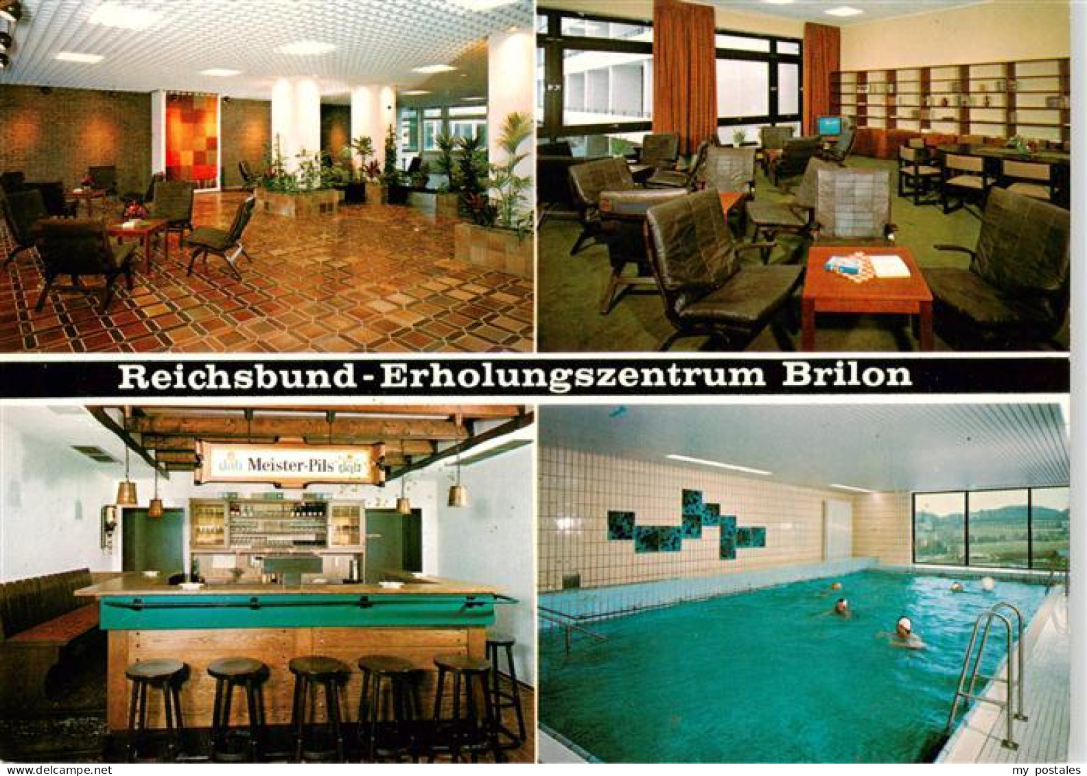 73895798 Brilon Reichsbund Erholungsheim Gastraum Bar Hallenbad Brilon - Brilon