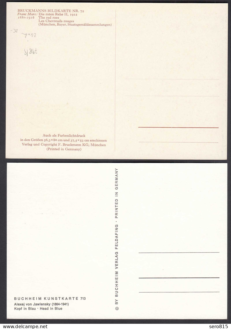 BRD BUND Maximumkarten Mi.798/99 Expressionismus I 1974  (25941 - Other & Unclassified