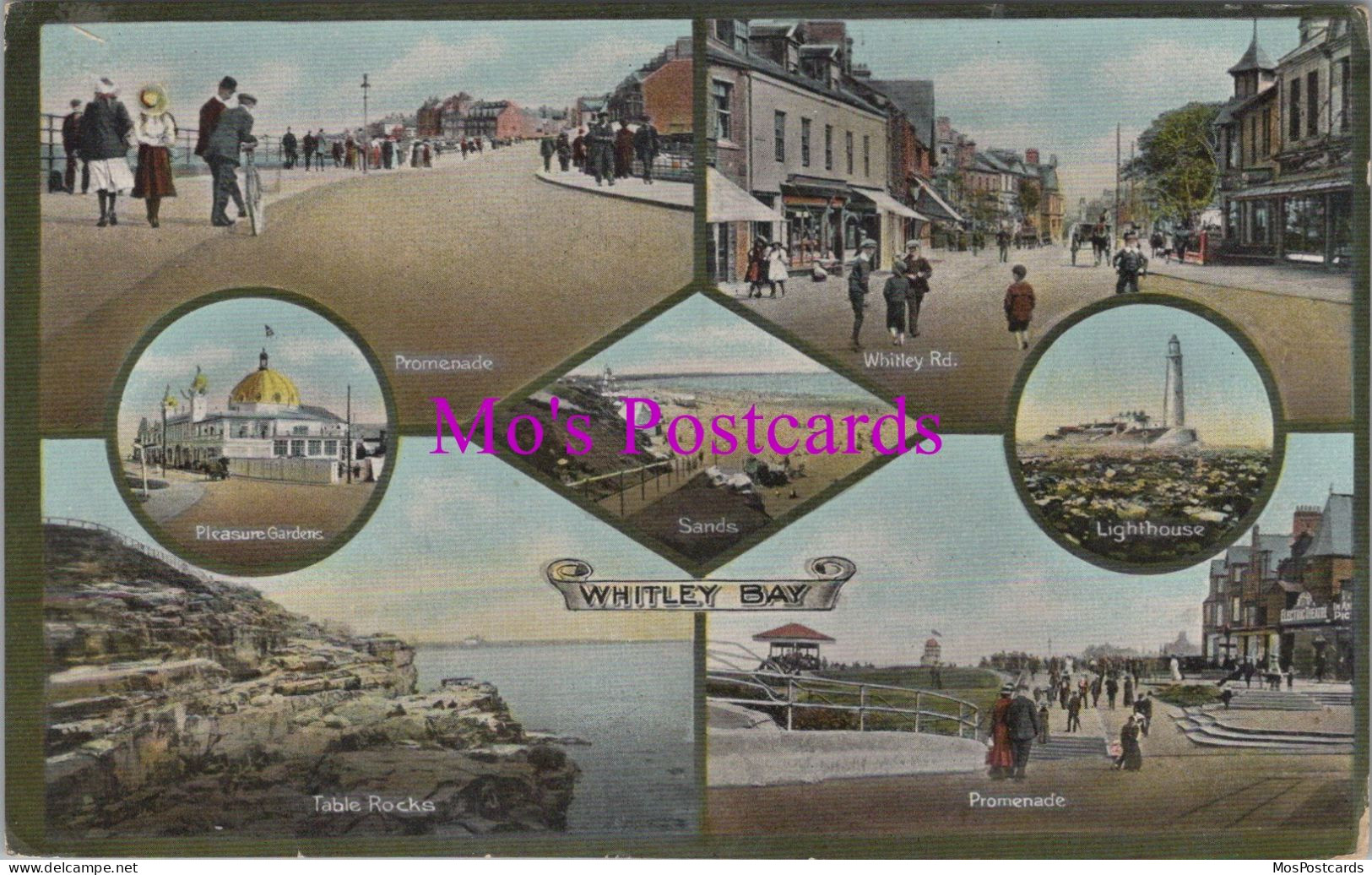 Northumberland Postcard - Views Of Whitley Bay   DZ200 - Other & Unclassified