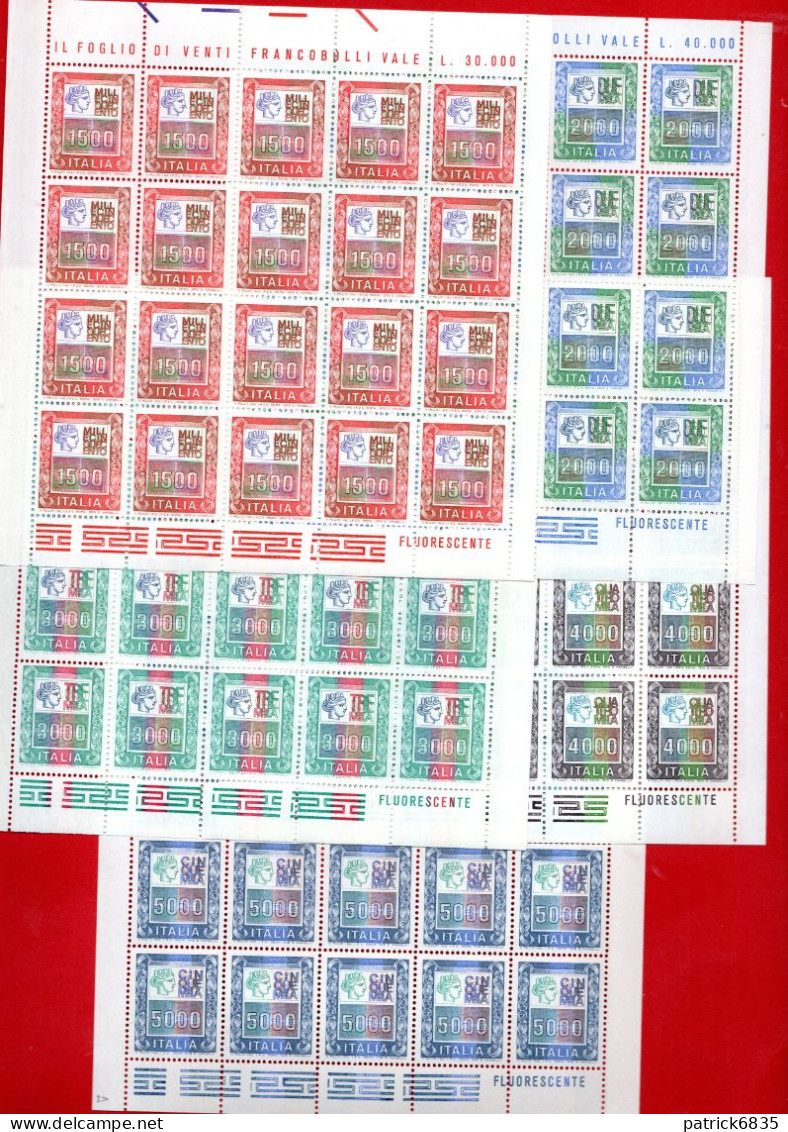 Italia ** -  1978 - ALTI VALORI - SIRACUSANA. MINIFOGLI.  MNH Unif. N° 1438/1442 - 1971-80:  Nuovi