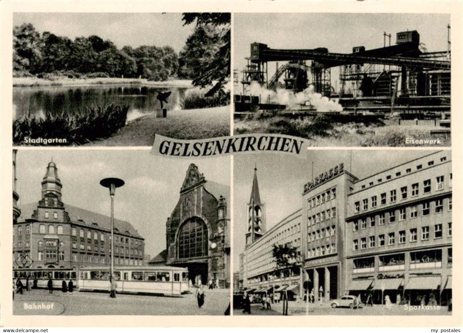 73895768 Gelsenkirchen Stadtgarten Eisenwerk Bahnhof Sparkasse Gelsenkirchen - Gelsenkirchen