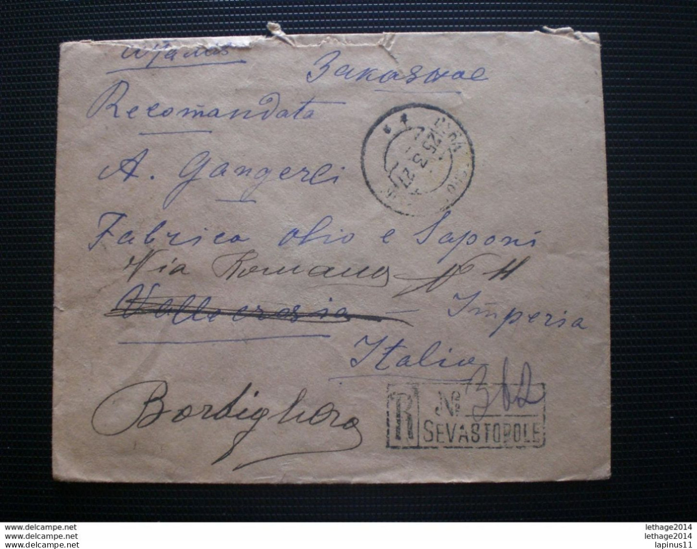 RUSSIA RUSSIE РОССИЯ STAMPS COVER 1927 RUSSIE TO ITALY RRR RIF.TAGG. (75) - Lettres & Documents