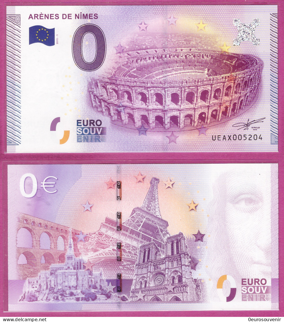 0-Euro UEAX 2015-1 ARÈNES DE NÎMES - Pruebas Privadas