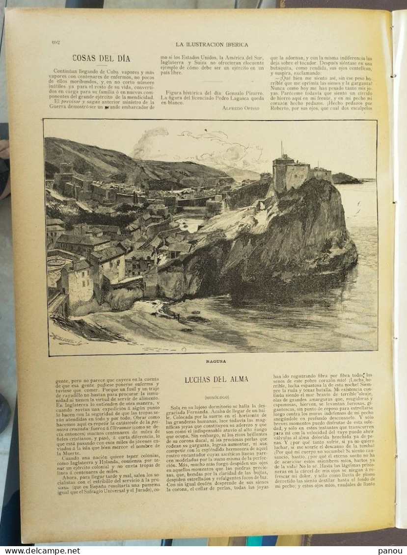 LA ILUSTRACION IBERICA 774 / 30-10-1897 RAGUSA - Non Classés