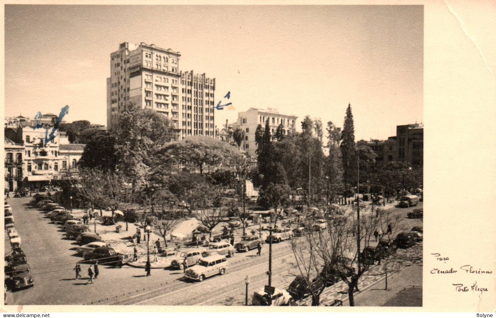 Porto Alegre - Carte Photo - Praça Tenador Florénao  - Brésil Brazil - Porto Alegre