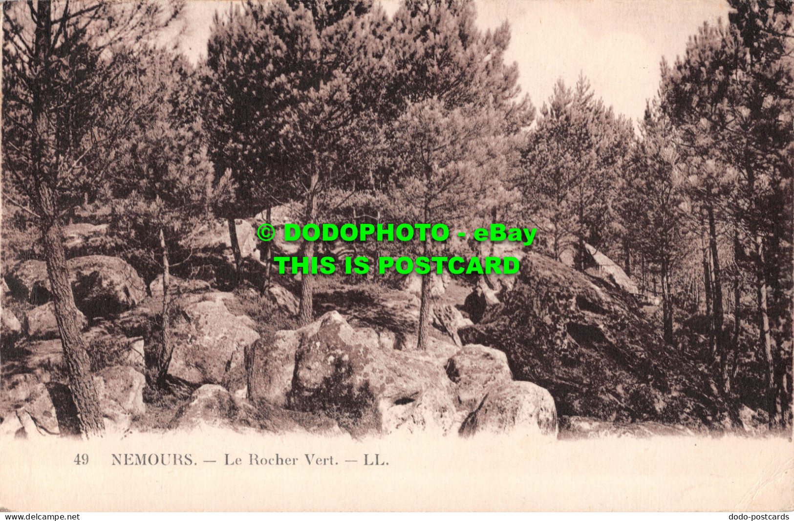 R492919 49. Nemours. Le Rocher Vert. LL. Levy Et Neurdein Reunis. 1932 - Mondo